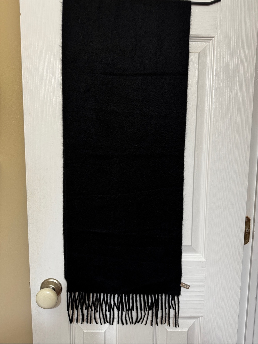 Nordstrom Black Fringe Men's Scarf